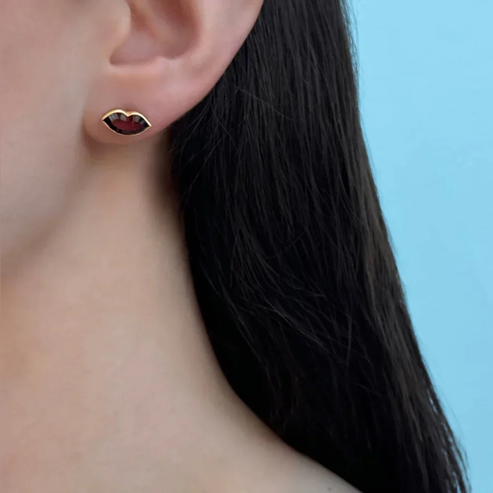 Marie-Helene de Taillac Pink Tourmaline & 22k Gold earrings. - Picture 4 of 4